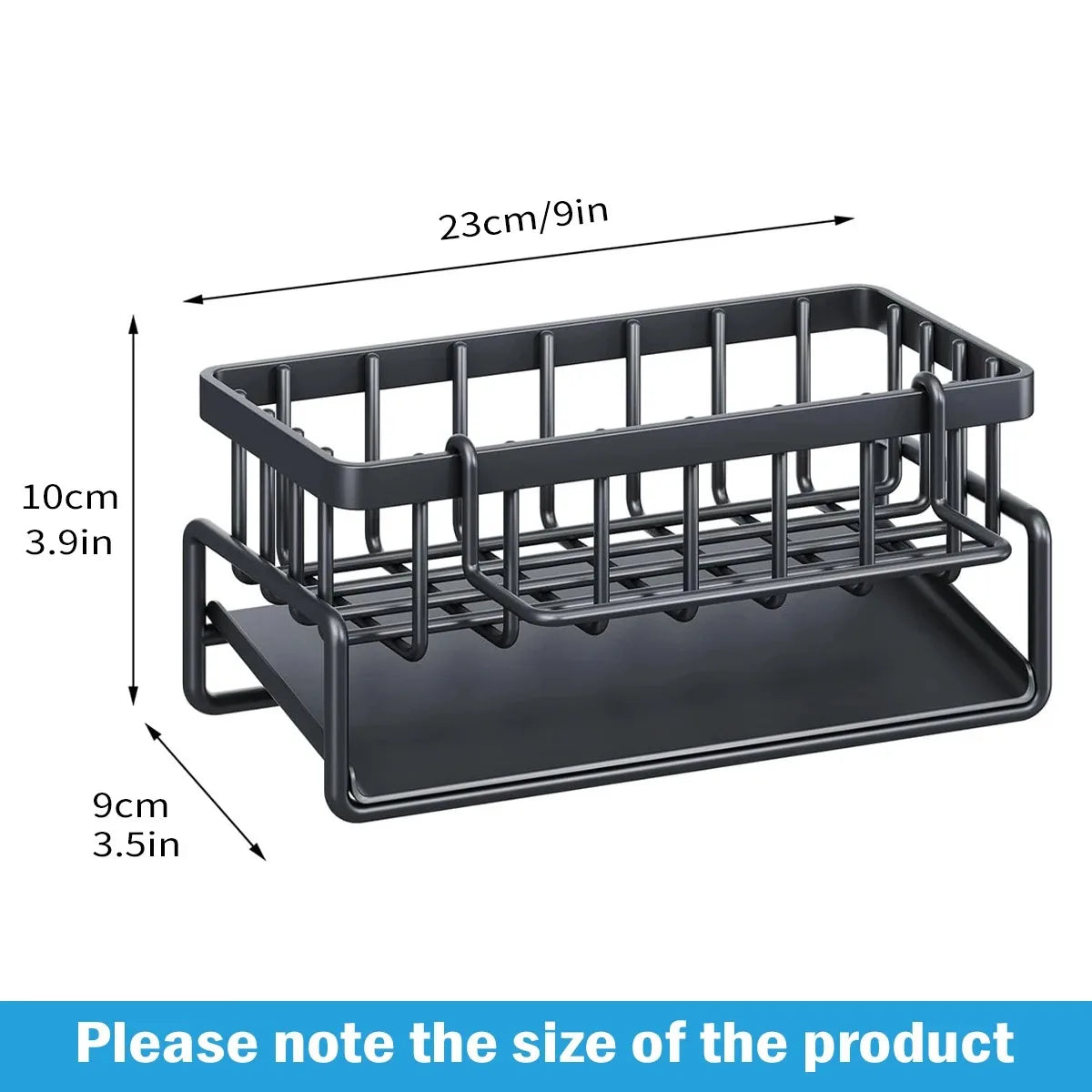 Ultimate Kitchen Sink Drain Rack & Organizer for Sponges, Soap, and Dishcloths