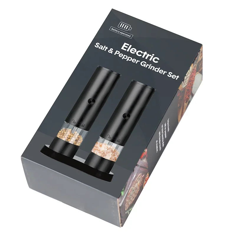 USB Rechargeable Electric Salt and Pepper Grinder with Adjustable Coarseness and High Capacity for Culinary Applications