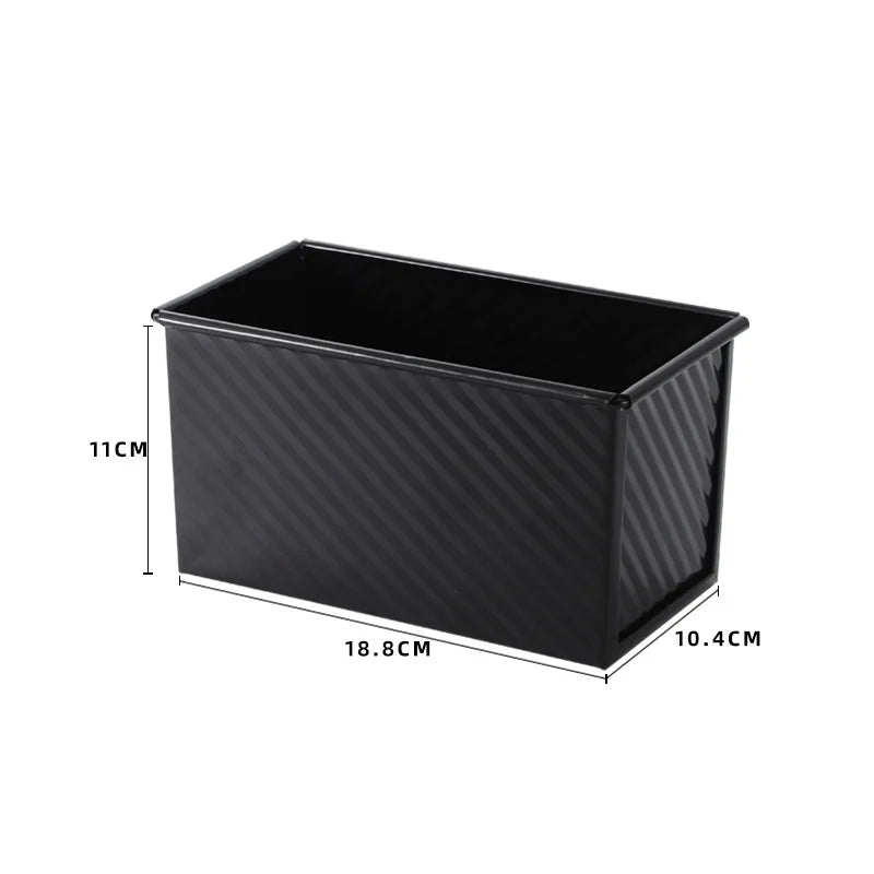 Aluminized Steel Rectangular Bread Mold with Lid - Non-Stick Baking Tray for Bread and Cakes