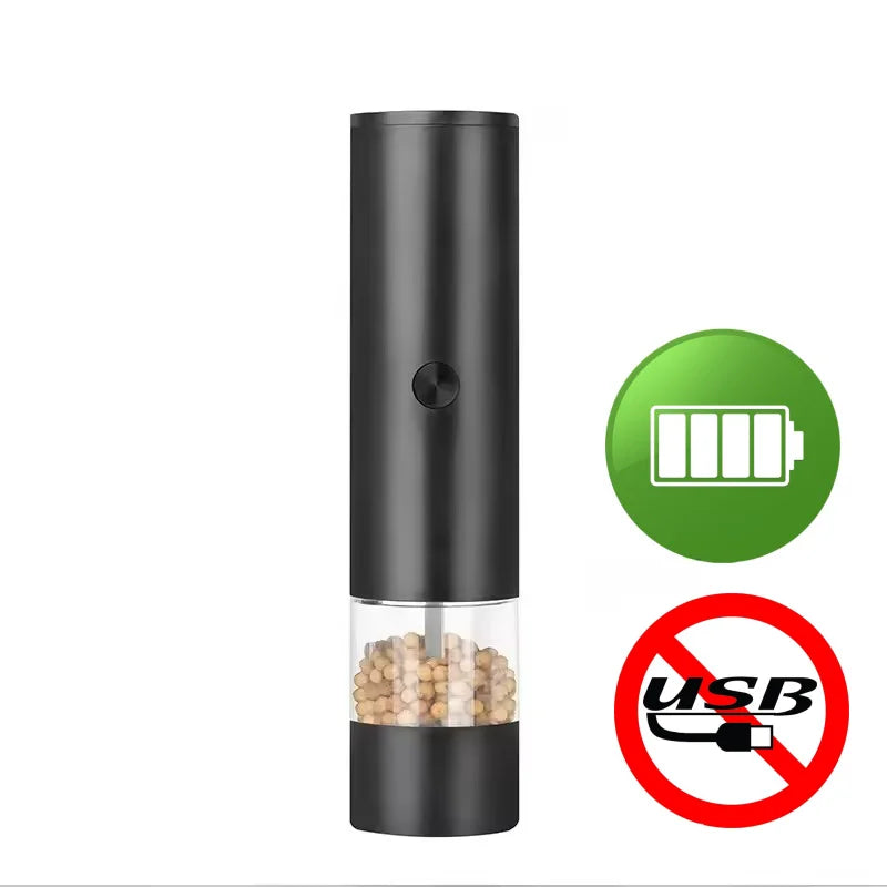 USB Rechargeable Electric Salt and Pepper Grinder with Adjustable Coarseness and High Capacity for Culinary Applications