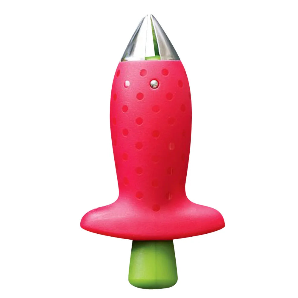 Strawberry Huller and Pineapple Cutter with Tomato Stalk Remover - Versatile Fruit Knife and Leaf Cleaner for Kitchen Use