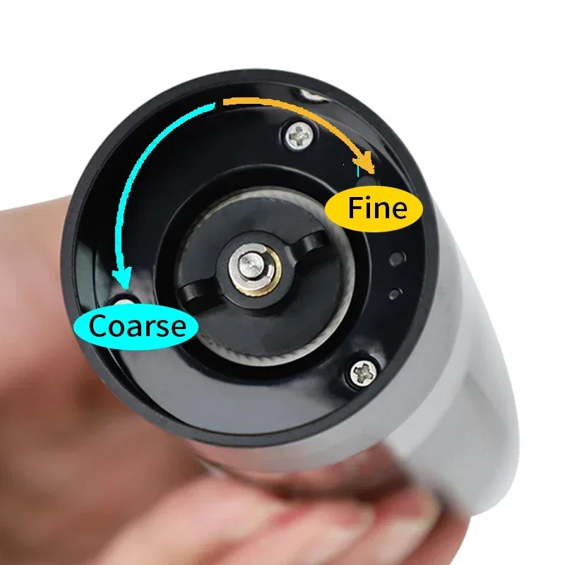 USB Rechargeable Electric Salt and Pepper Grinder with Adjustable Coarseness and High Capacity for Culinary Applications