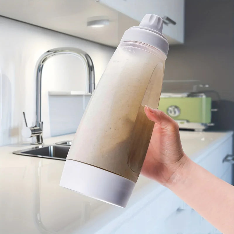 Pancake Batter Dispenser with Blender Ball Whisk for Professional Baking of Pancakes, Cupcakes, Muffins, Crepes, and More