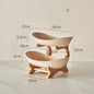 2/3 Tier Fruit Display Stand - Contemporary Plastic Snack Dish, Dried Fruit Basket, Candy Dish, Cake Stand, and Salad Bowl